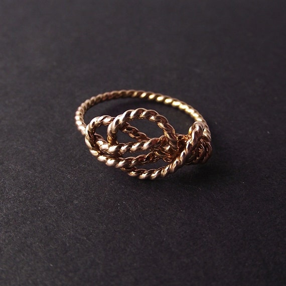 Sailor's Love Knot ring. Handknotted. Handformed. by NestedYellow