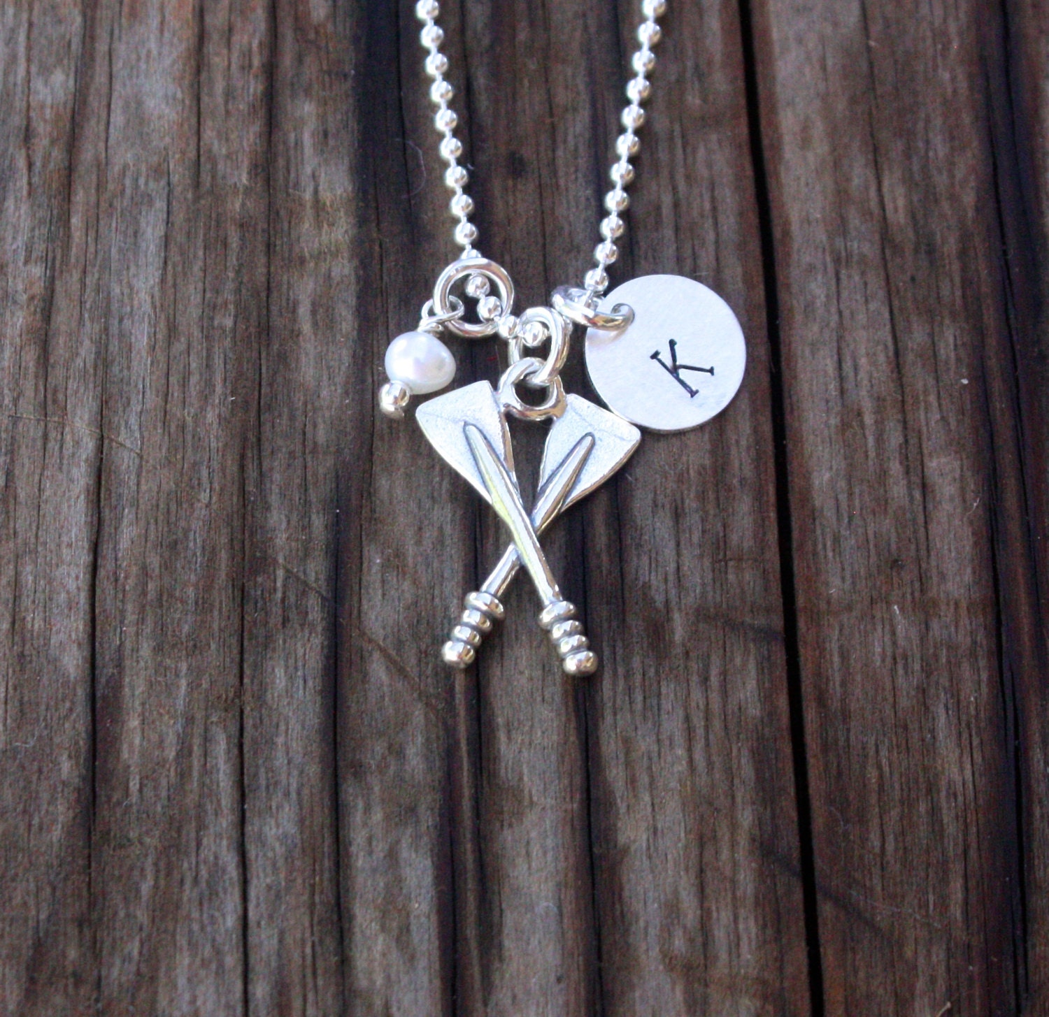 Crew Necklace Crew Jewelry Rowing Jewelry Sterling