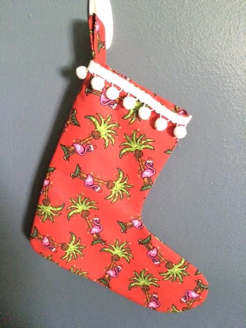 A Flamingo Christmas - Christmas Stocking