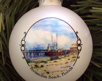 Fernandina Beach, Florida Christmas Ornament