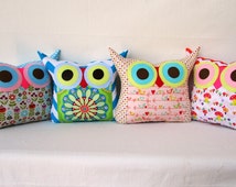 Wholesale +15% off /Four owl pillows / set of 4 /kids and baby /party ...