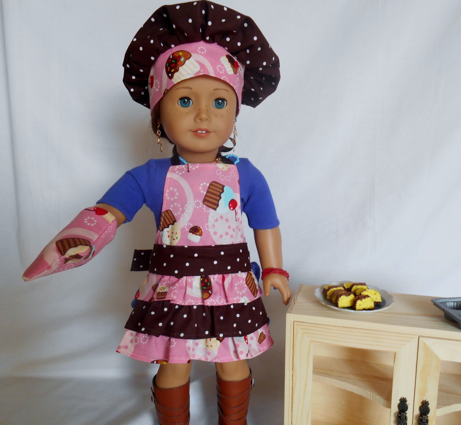18 Inch Doll Apron Set Sweet Treats