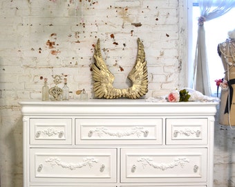 Painted Cottage Chic Shabby Romantic French Dresser LGDR11
