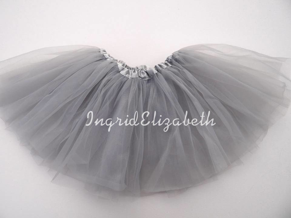 Silver Grey Tutu Ballet Skirt / FAST SHIPPING / by IngridElizabeth
