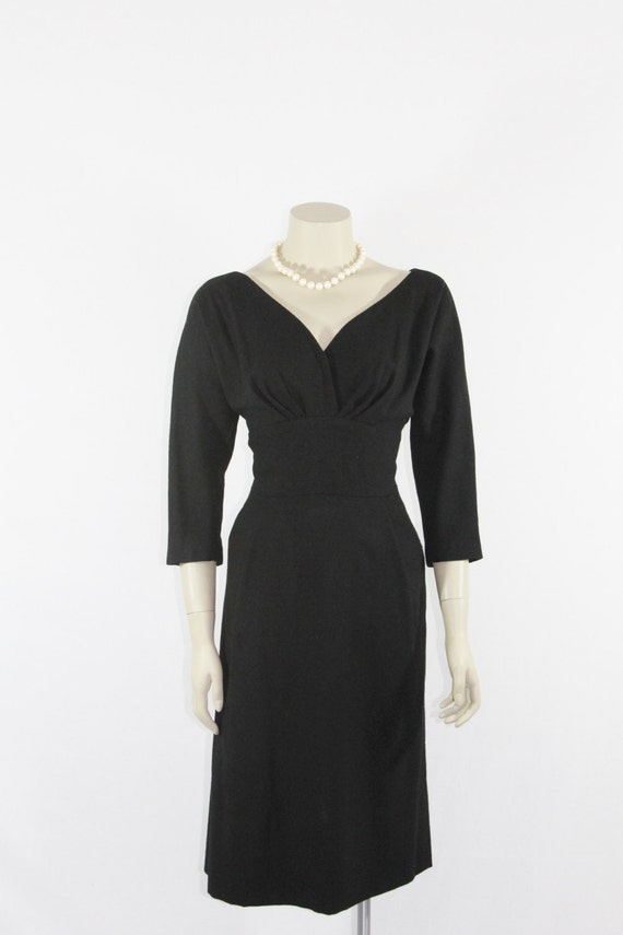 1950s Vintage Party Dress Perfect LBD Hourglass Silhouette