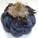 Fabric pumpkin, black grey, fall decor, table centerpiece, Thanksgiving pumpkin, rustic farmhouse country decor, Halloween pumpkin