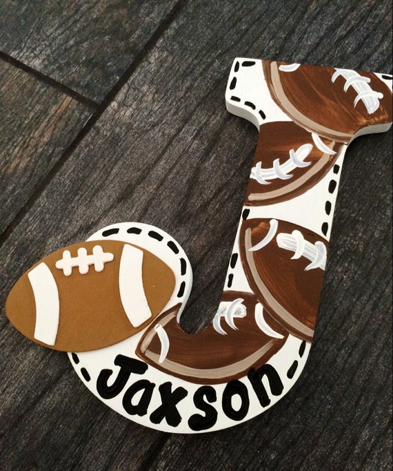 Sport themed letters baseball letters custom by MelanieLupien