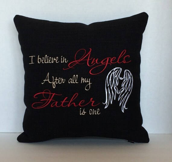 Sympathy Pillow Embroidered Memorial Pillow by CustomMadeByPam