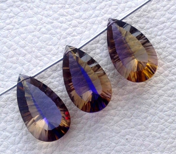 Brand New Just Arrived3 Pcs Set Lazer Cut Concave Ametrine brand new just arrived3 pcs set lazer cut concave ametrine