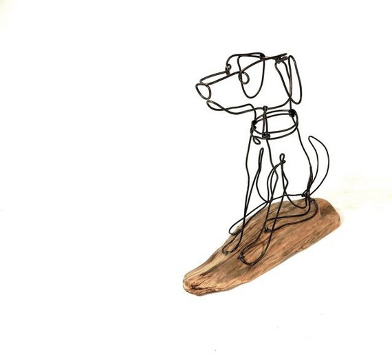 Dog Wire Sculpture Folk Wire Art Dog Sculpture 223631343