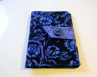Finches on Branches Blue Batik Kindle Fire/Keyboard Cover