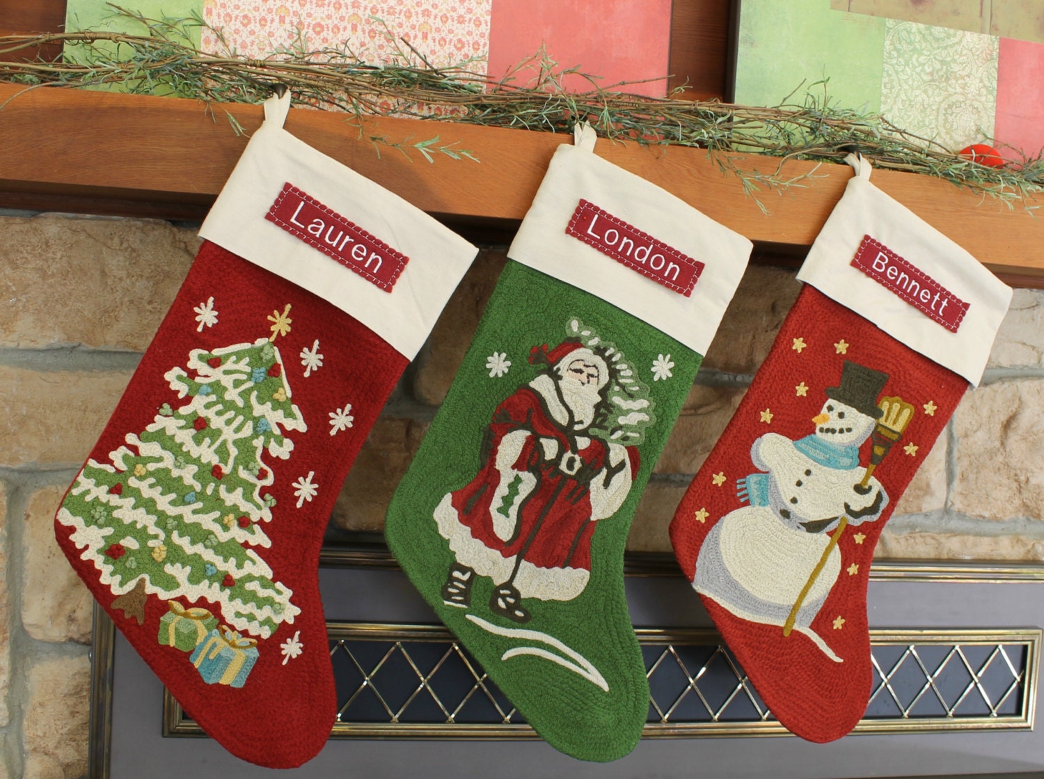 100 Monogrammed Christmas Stockings Decor Christmas