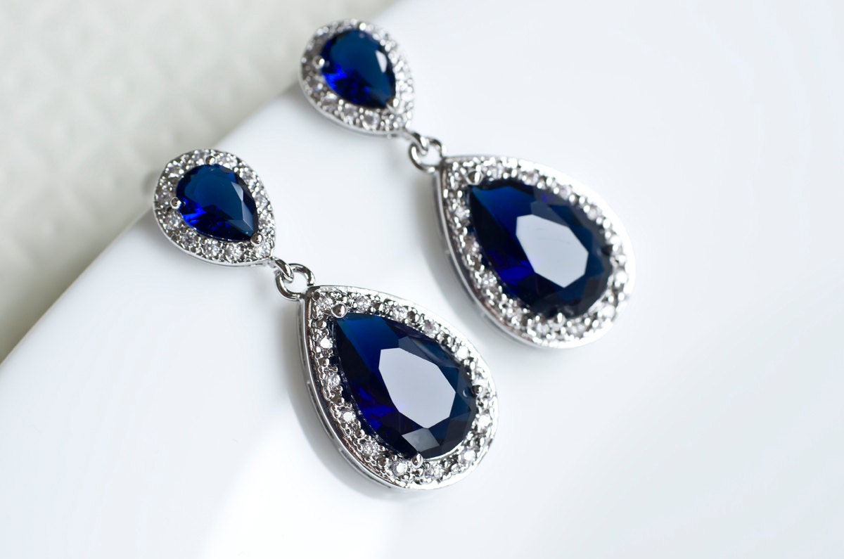 Sapphire Earrings Blue Sapphire Bridal Earrings By CrinaDesign73   Il Fullxfull.677752788 3eg3 