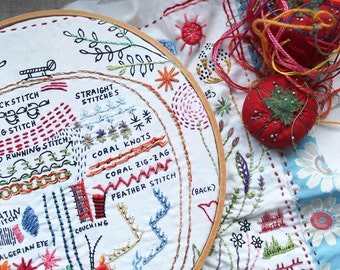 Original Dropcloth Embroidery Sampler