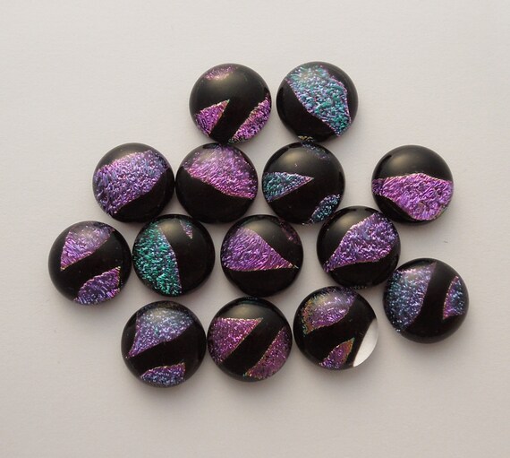 Dichroic Fused Glass Jewelry Findings Small Glass Beads