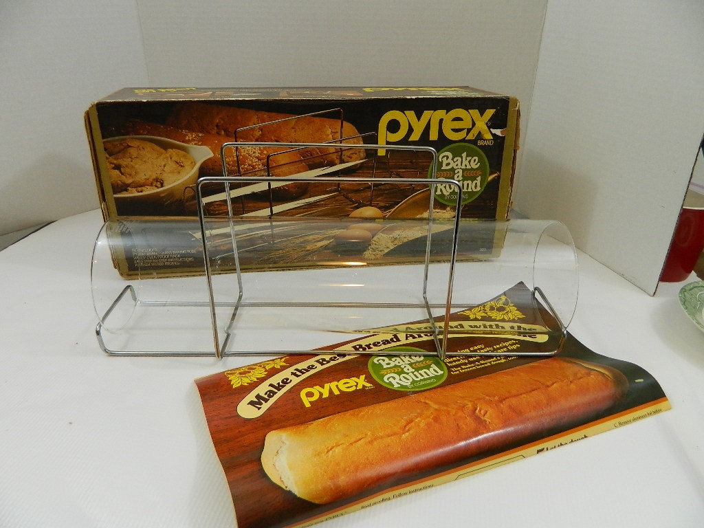 PYREX Corning Bake A Round Glass Bread Baking Tubes