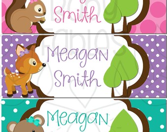 Waterproof Labels, Waterproof Stickers, Name Labels, Dishwasher Safe Daycare Labels, School Labels, Kindergarten Labels, Girl School Labels