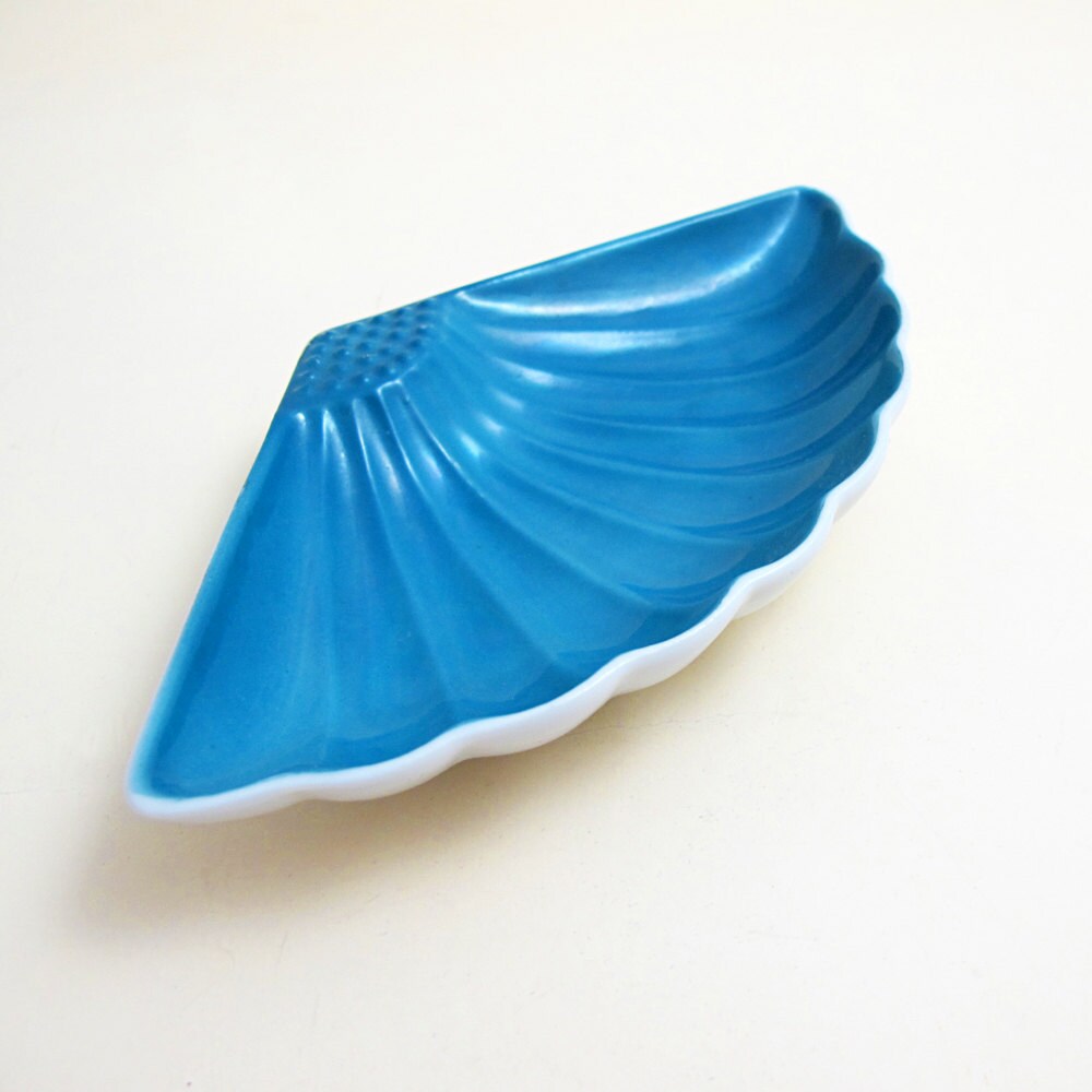 Vintage Made in Japan Trinket Dish Turquoise Haute Juice