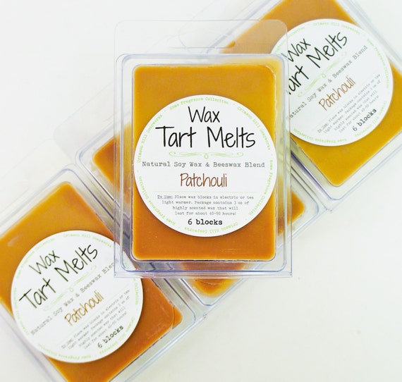 SOY Wax Tart Melt Patchouli 3 oz Beeswax natural