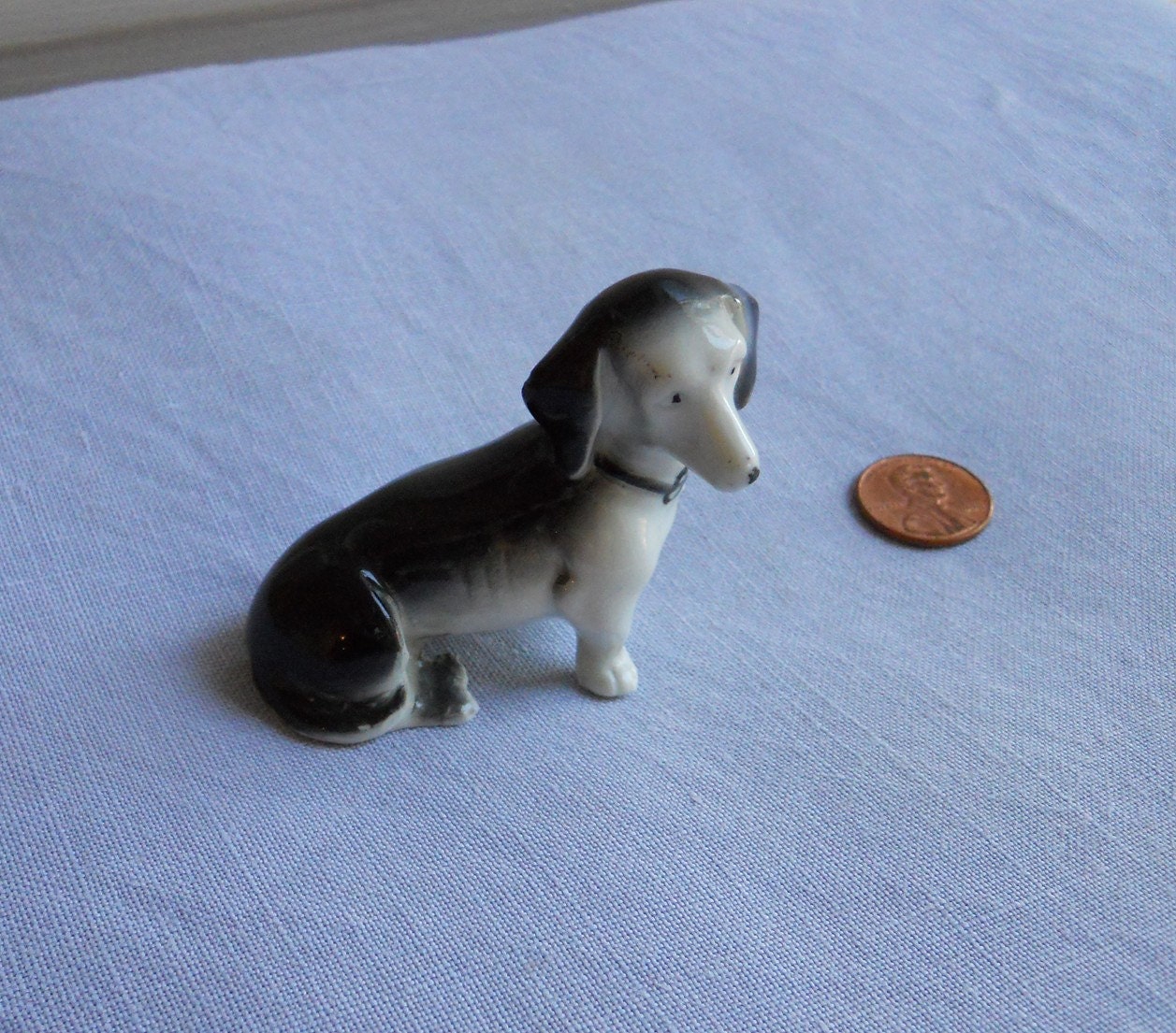 vintage porcelain dachshund