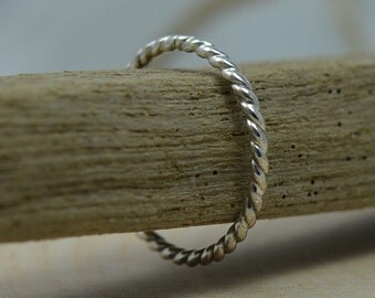 Personalized Stacking Rings Hand Stamped Sterling Silver