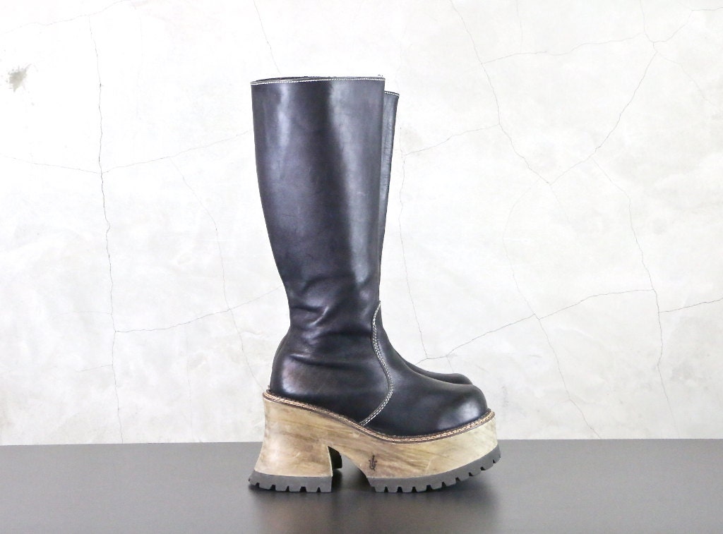 really tall platform boots