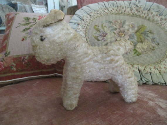 old lamb stuffed animal