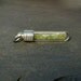 Peridot Raw Rough Crystals in Glass Vial Pendant Necklace