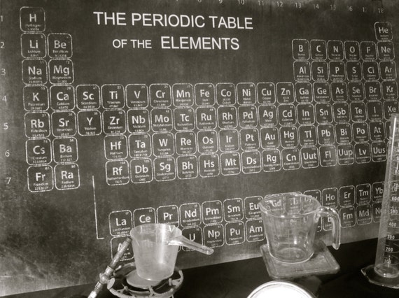 periodic table bad breaking poster Chalkboard Table by WestofChelsea Elements Periodic of Periodic