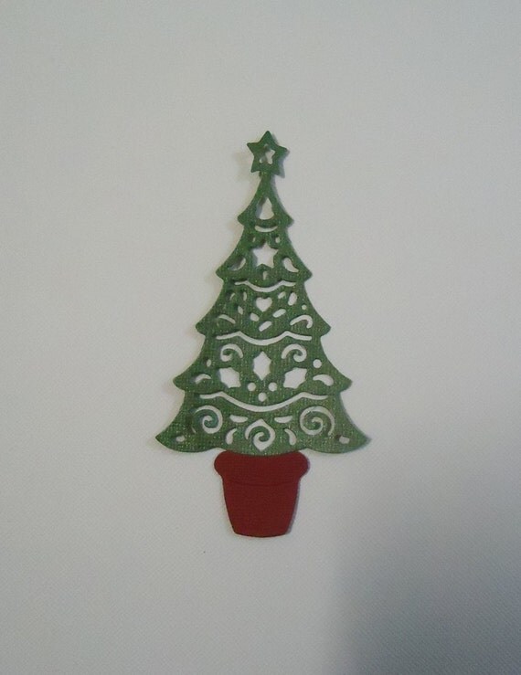 Christmas Tree Die Cut for Scrapbooking and Cards