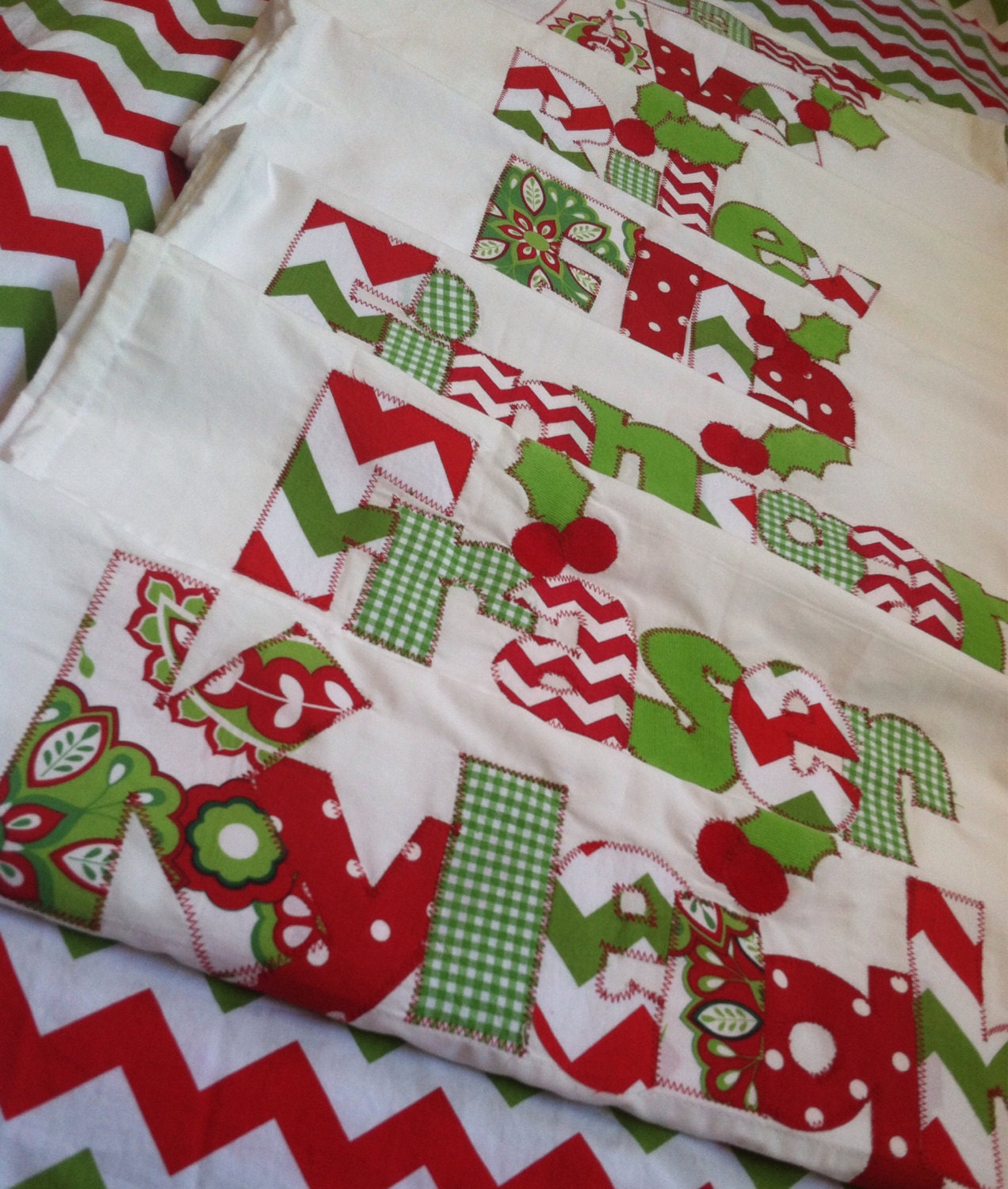 Personalized Christmas Pillowcase by ThePickleTree on Etsy