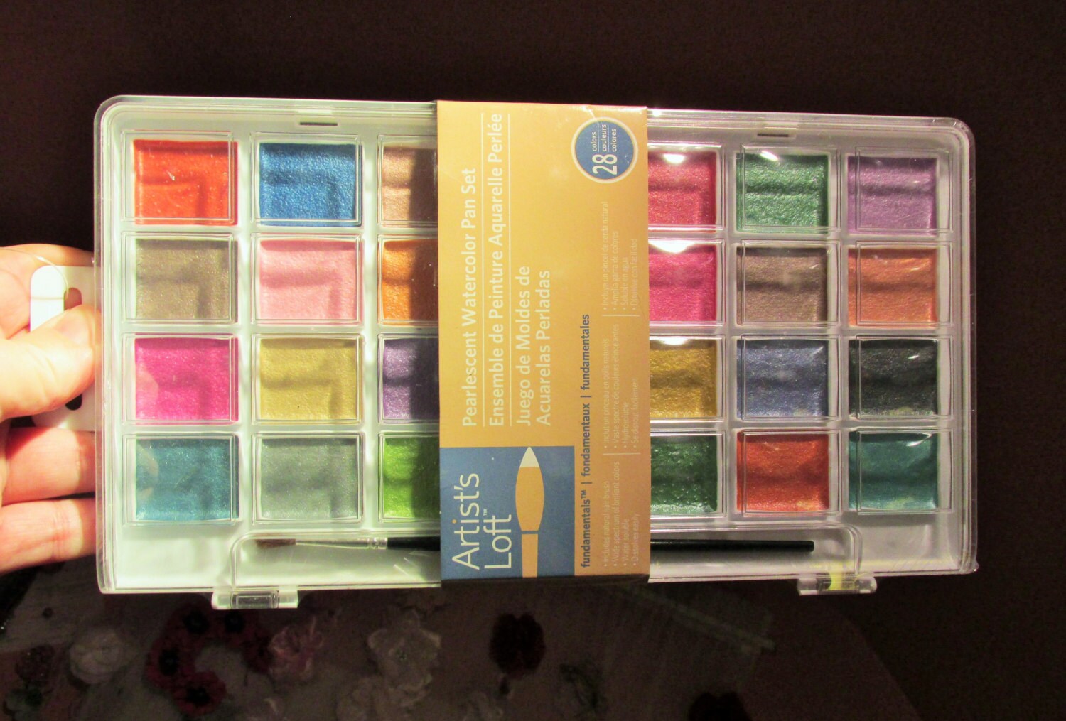 Artist's Loft Set of 28 Pearlescent Watercolor Paints