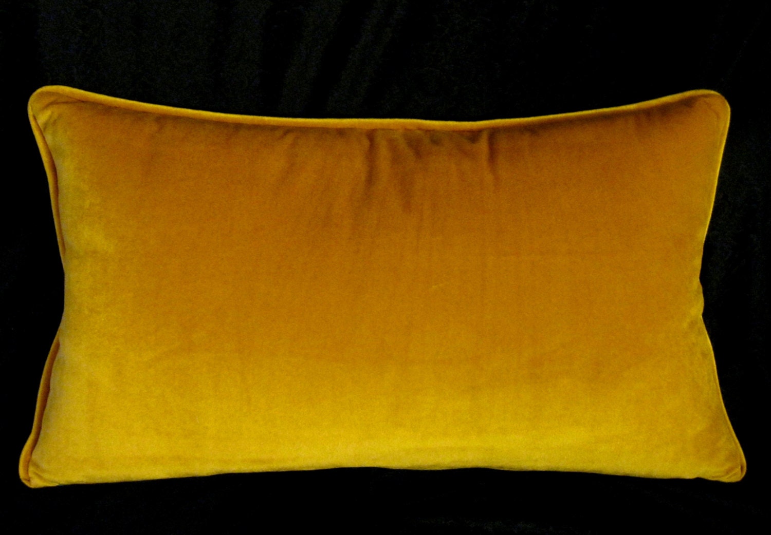 Gold velvet pillow cover 12 X 24