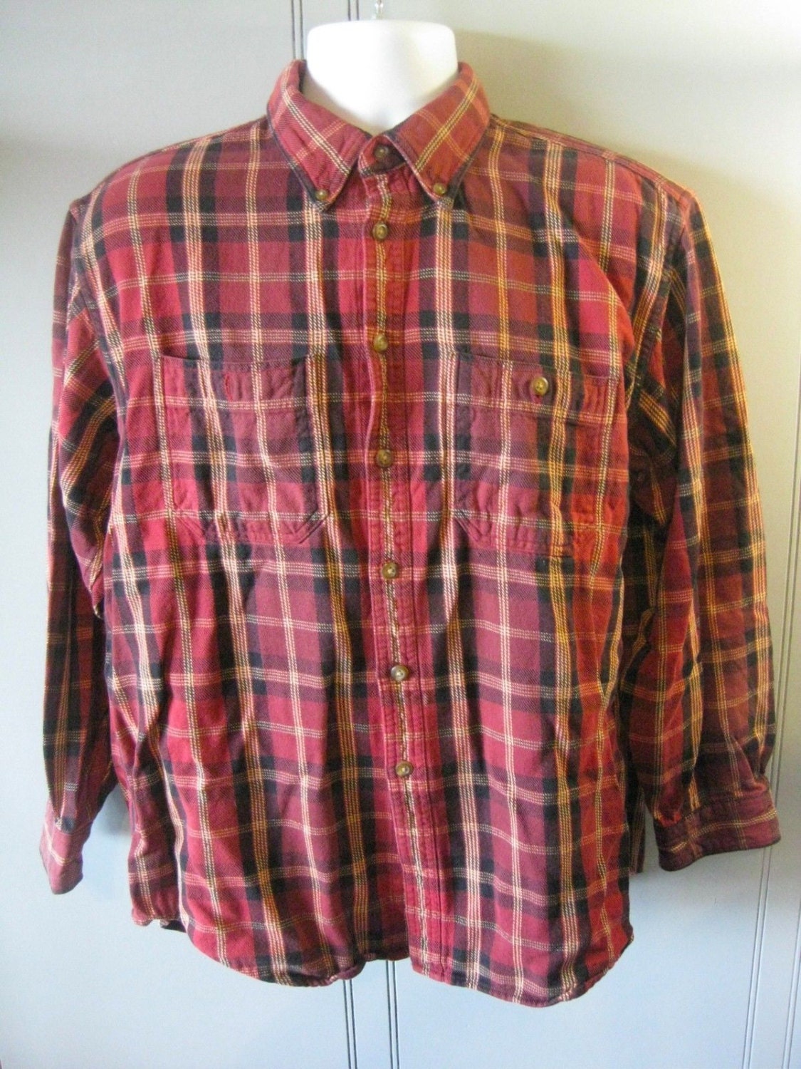 90s style flannel shirt