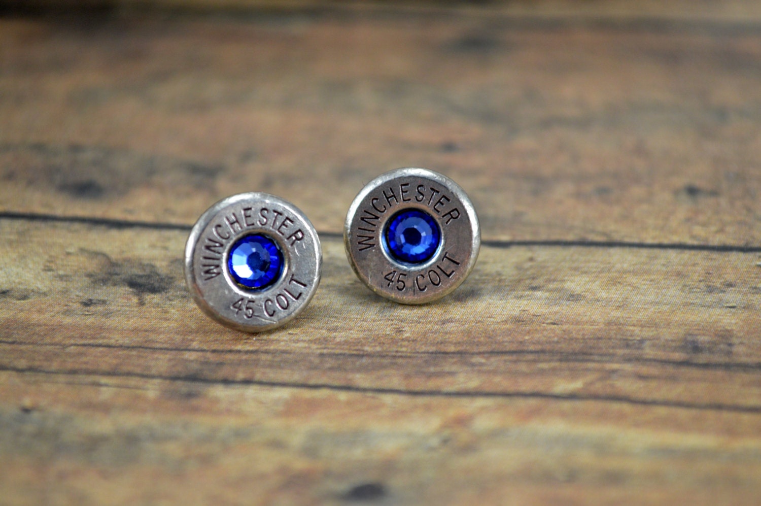 Bullet Earrings Shell Stud Earrings Winchester 45 Colt