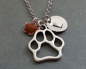 Ciondolo Con Zampa Di Cane Collana Con Urna Per Cremazione Ceneri