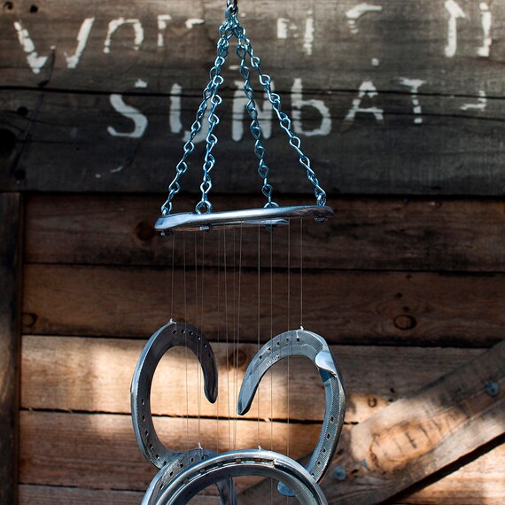 Racehorse Aluminum Horseshoe Wind Chime