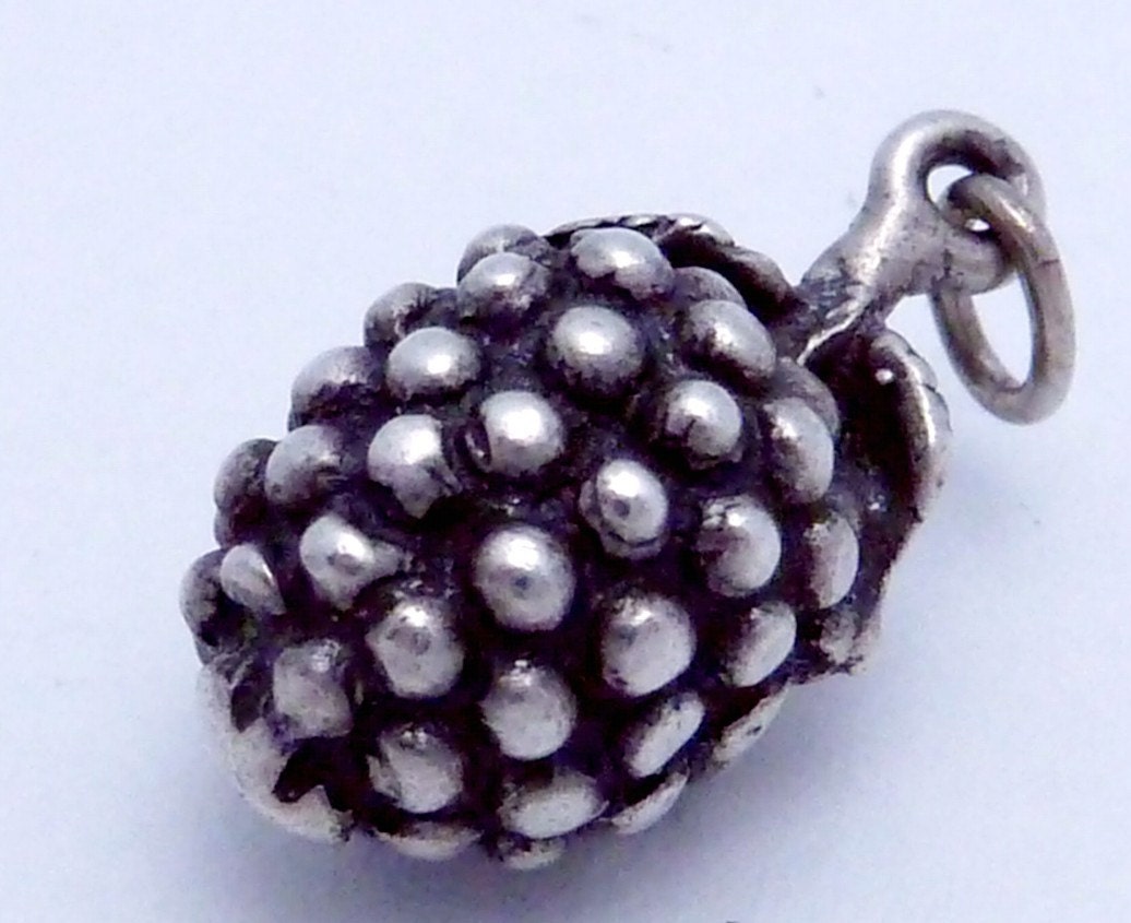 Vintage Sterling Silver Grapes Hanging Fruit by DisorderlyGirl