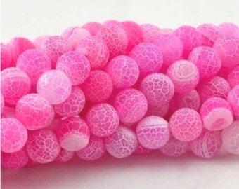 48 AGATE Gemstone Beads 8mm - COD0082