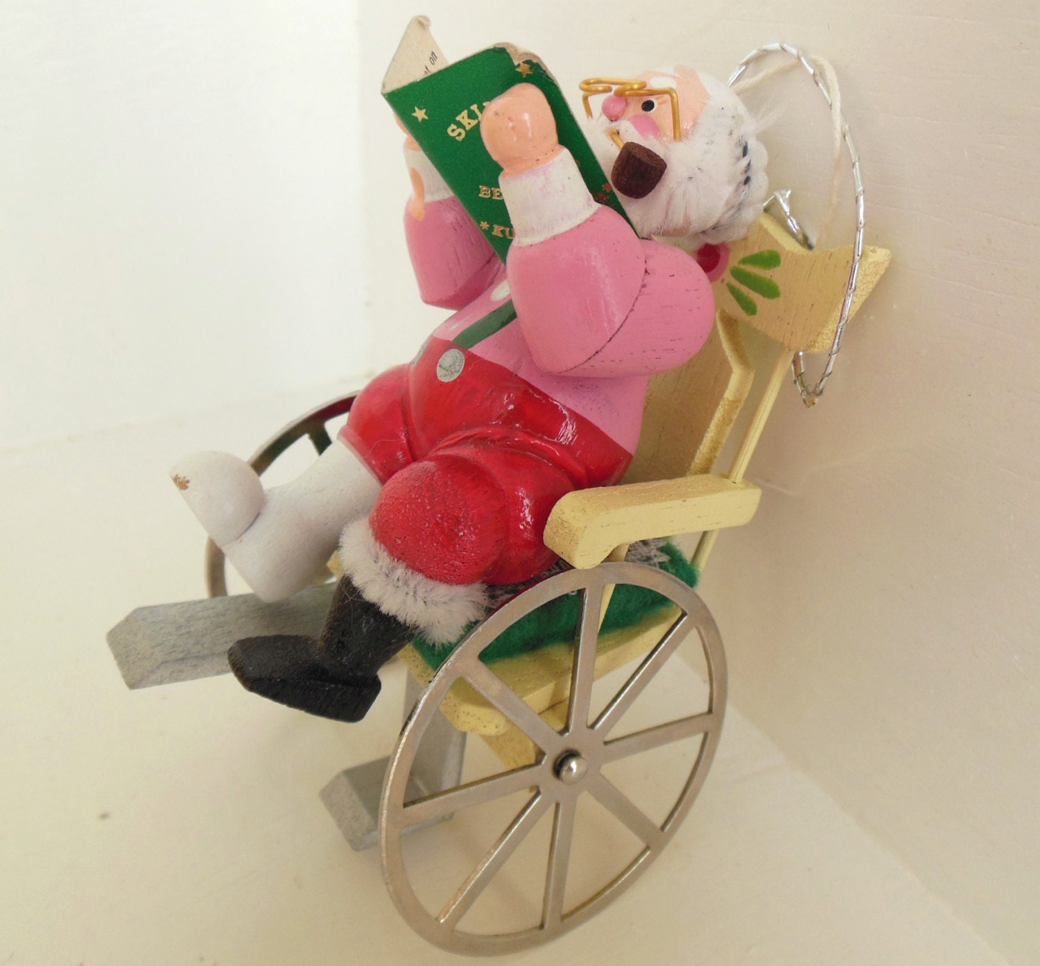 Wheelchair Christmas Ornament 