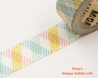 Stripe Shadow - Japanese Washi Masking Tape - 11 yards
