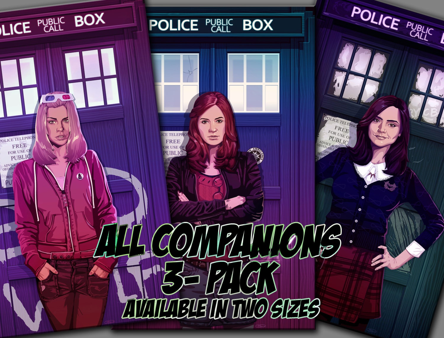 All 3 Companions Pack Rose Tyler Amy Pond Clara Oswin Oswald 2844