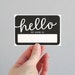 Name Tags // Hello My Name Is, Black (Pack of 10)