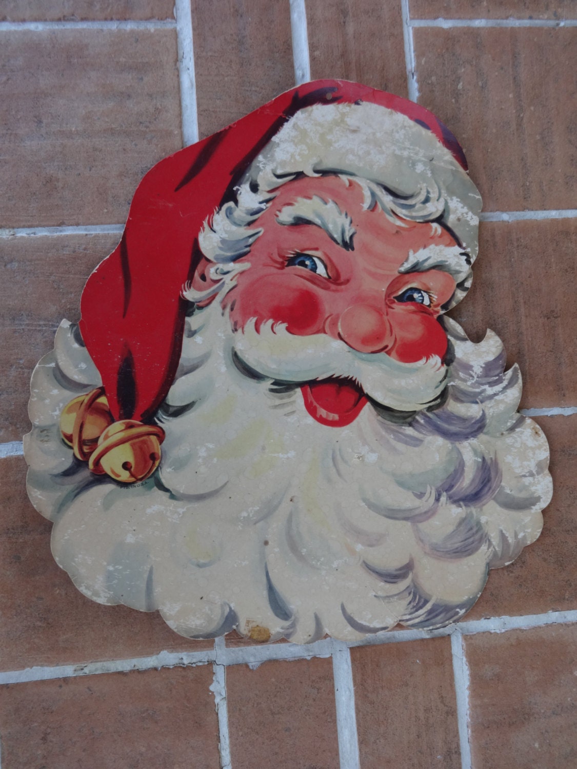 vintage santa claus die cut out paper ephemera 1940 50 s vintage santa claus die cut out paper ephemera 1940 50 s