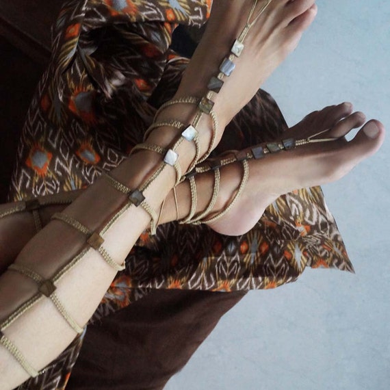 barefoot gladiator sandals