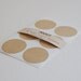 brown kraft large circle stickers (24 stickers)