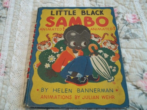 Little Black Sambo Vintage Book RARE by honeybeesandroses on Etsy