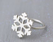 New Year Sale Snowflake Bracelet - Sterling Silver Snowflake Jewelry - Winter Jewelry - Snowflake Charm - Christmas Gift - Sterling Snowflak