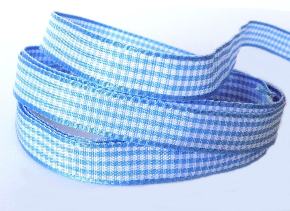 Blue Gingham ribbon