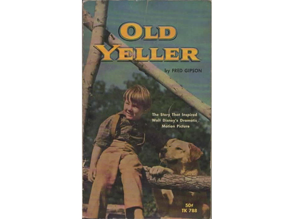 Old Yeller Book Vintage 1960s Kids Paperback by by